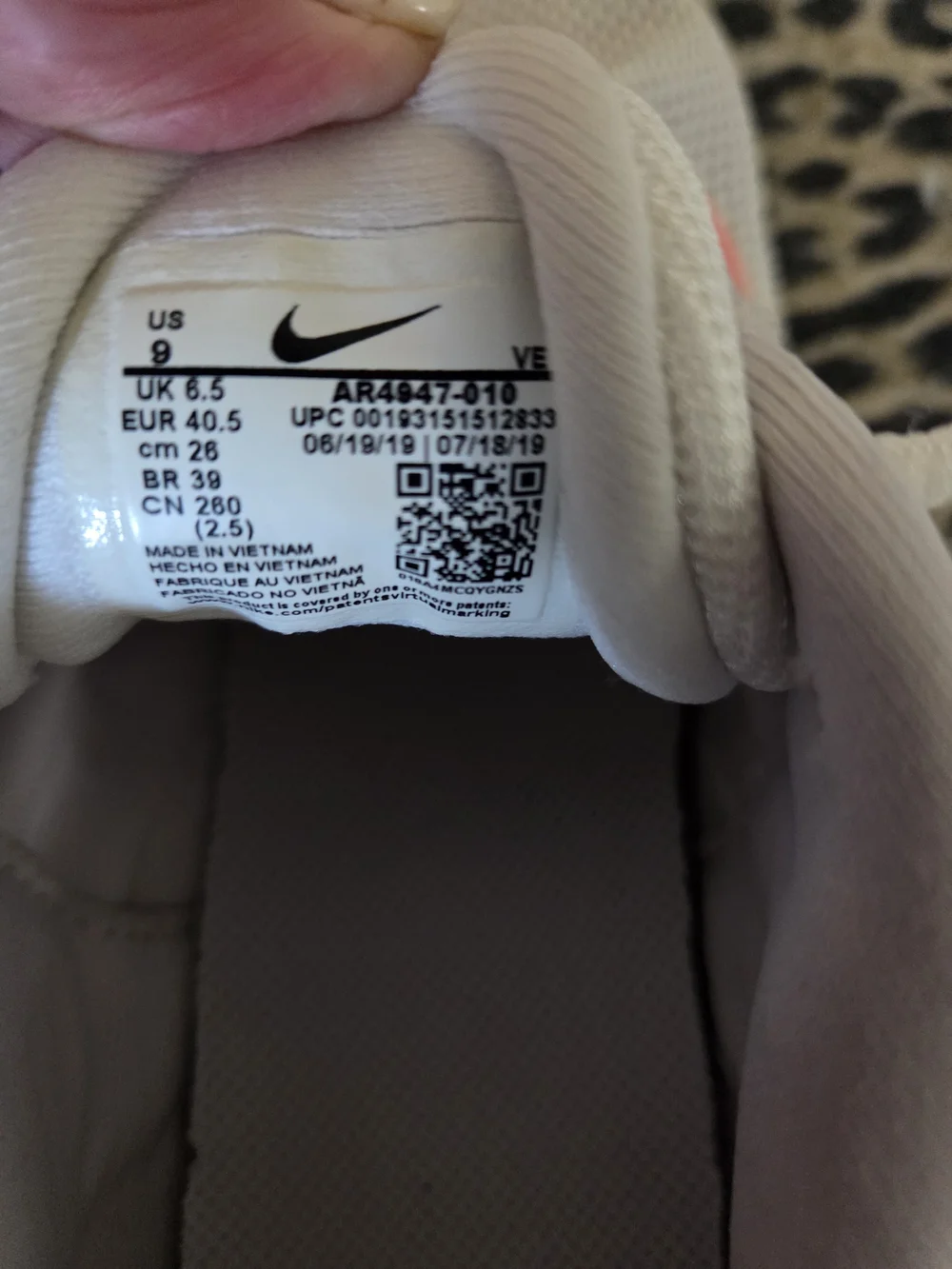 Nike lace design shoes